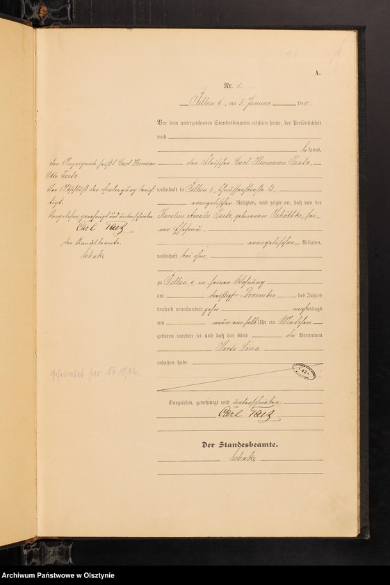 image.from.unit.number "Geburts-Haupt-Register Nr 1 - 116"