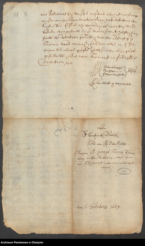 image.from.unit.number "Denunciationenen wegen Delicte u. [und] einer Anstellung in der Franz refor. [reformierte] Kirche"