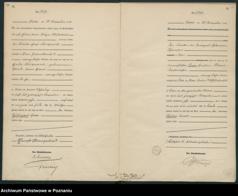 Obraz 10 z jednostki "Księga miejscowa urodzeń tom V [Rejestr główny urodzeń]"