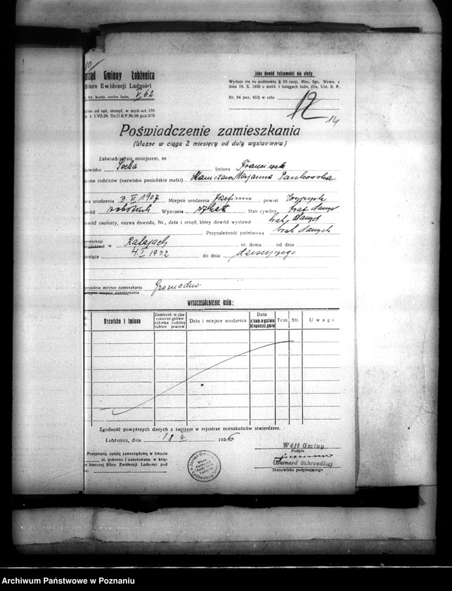 Obraz 18 z jednostki "Majątek Łobżenice powiatu wyrzyskiego odprawy z art. 44 ustawy o wykonaniu reformy rolnej"