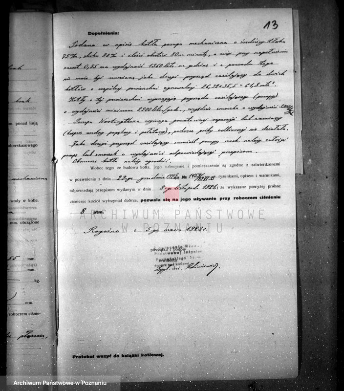 Obraz 15 z jednostki "Wytwórnia maszyn młyńskich w Rogoźnie, pow. obornicki własność. Połaszewski"