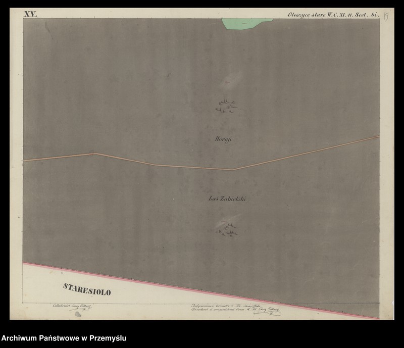 image.from.unit.number "Dorf Oleszyce Stare sammt Ortschaft Zabiala in Galizien Żółkiewer Kreis"
