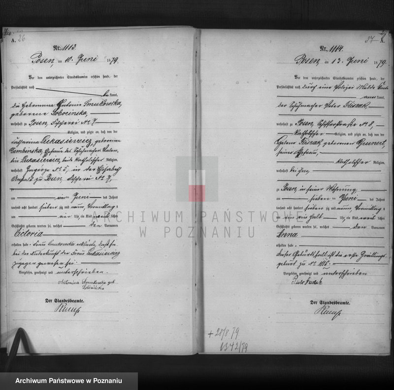 Obraz 15 z jednostki "Księga urodzeń t. III"