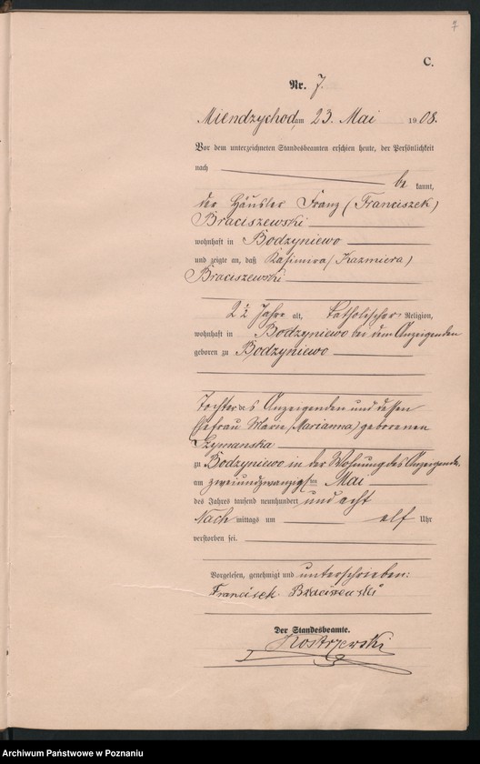 Obraz 10 z jednostki "Sterbe-Haupt-Register"