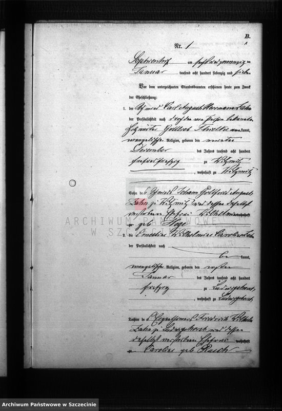 Obraz 7 z jednostki "Heiraths-Register (Neben-Register)"