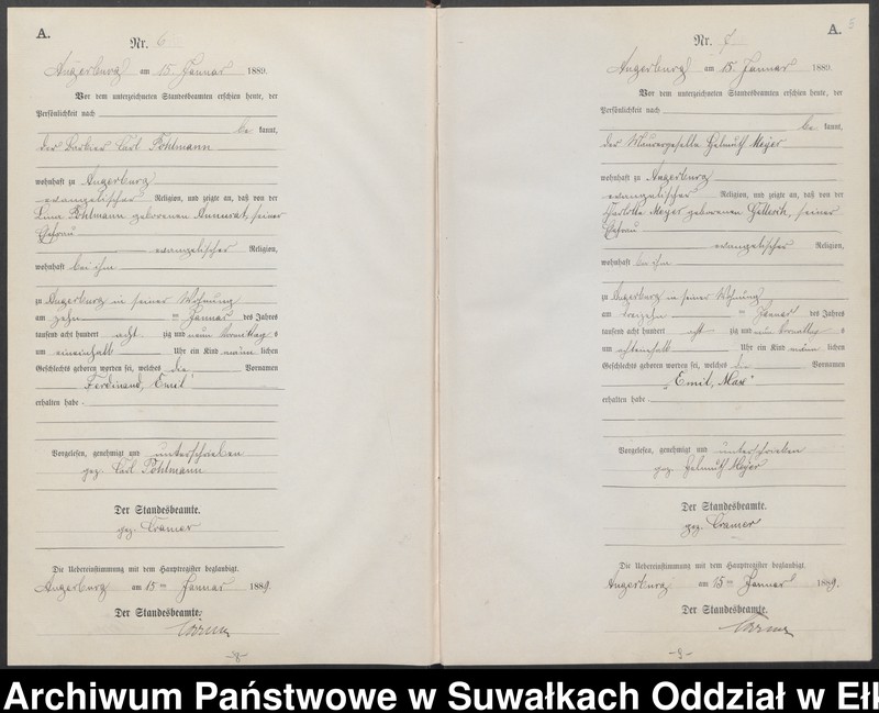image.from.unit.number "Geburts-Neben-Register des Preussischen Standes-Amtes Angerburg Kreis Angerburg"