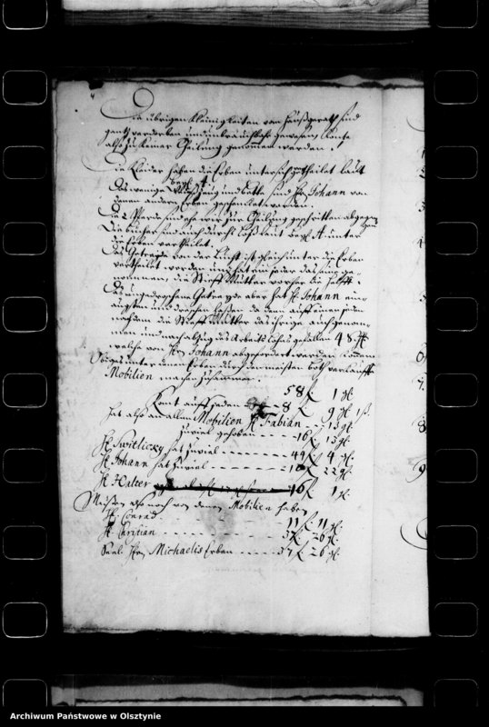 image.from.unit.number "Erbteilung unter die Erben des seeligen Schintzenbäumers, Pfarrers in Deutsch Eylau"