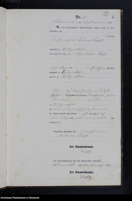 image.from.unit.number "Sterbe-Neben-Register Nr 1 - 82"