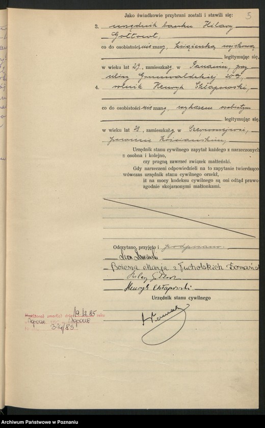 Obraz 7 z jednostki "Księga miejscowa małżeństw tom II [Rejestr główny małżeństw]"
