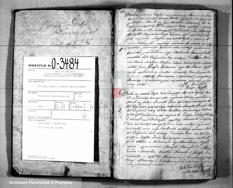 Obraz 2 z jednostki "Duplikat urodzonych, zaślubionych i zmarłych"