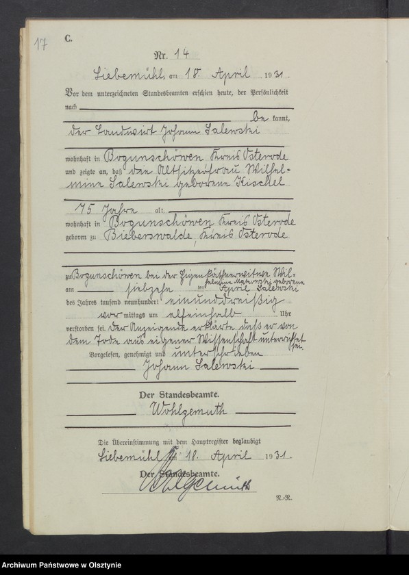 image.from.unit.number "Sterbe-Neben-Register Nr 1 - 32"