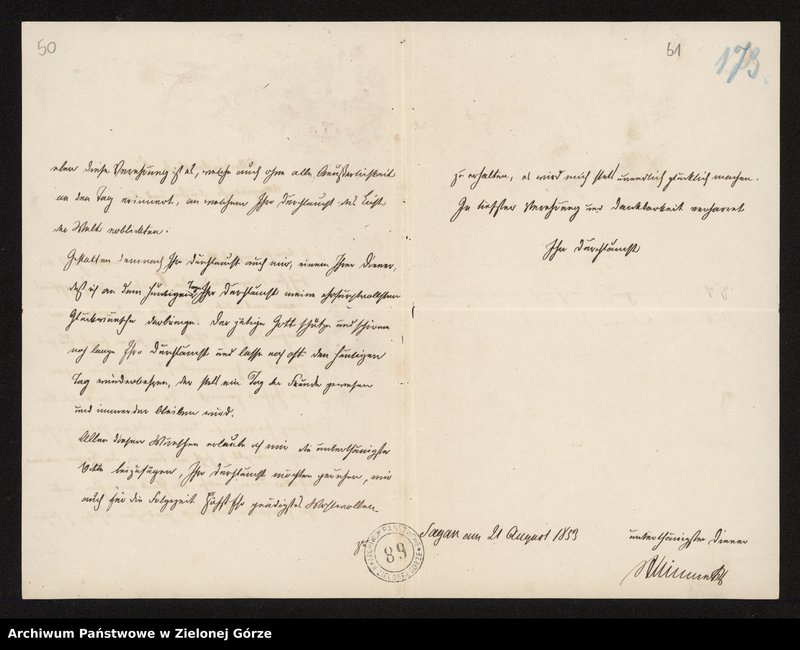 image.from.collection.number "Życzenia oraz dedykacje dla Doroty de Talleyrand-Périgord z lat 1854–1862111"