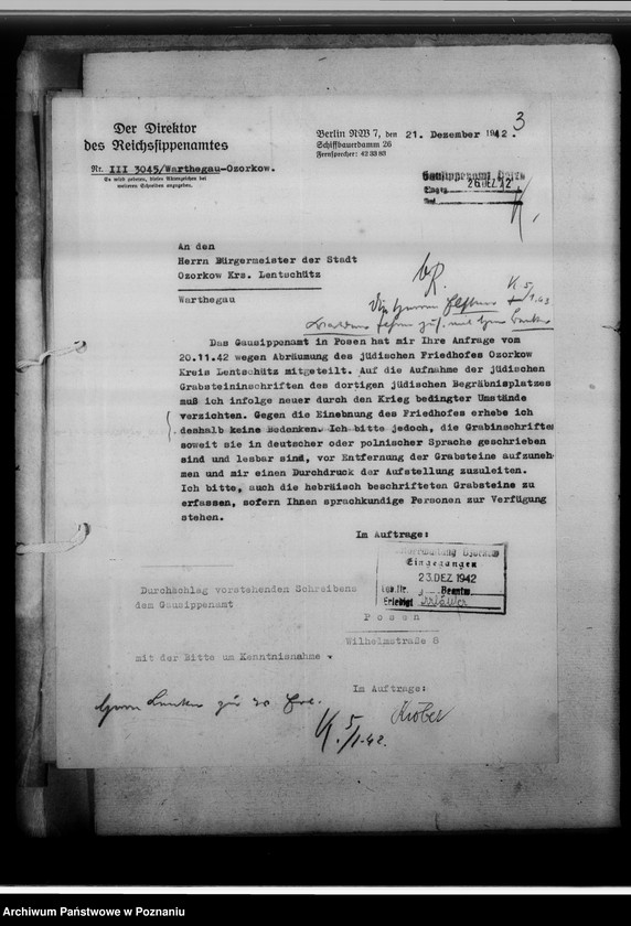 Obraz 7 z jednostki "Steindenkmäler [likwidacja żydowskich cmentarzy]"