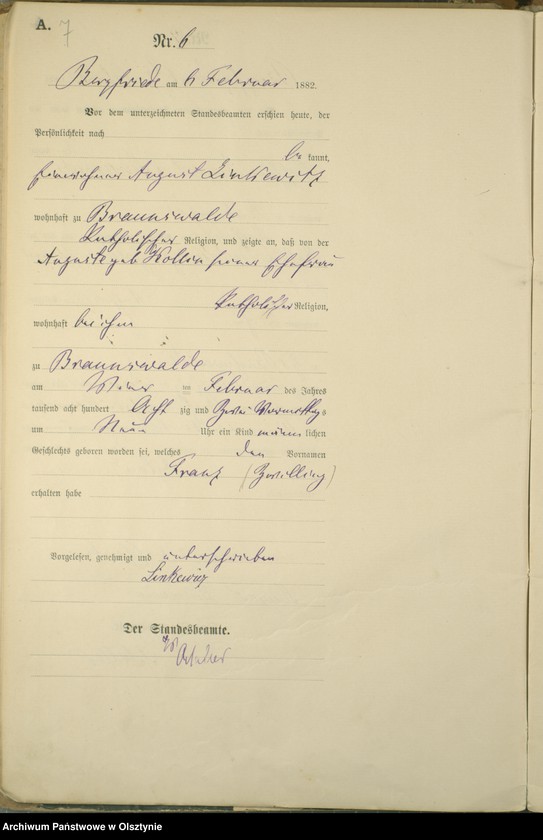 image.from.unit.number "Geburts-Haupt-Register Nr 1 - 106"