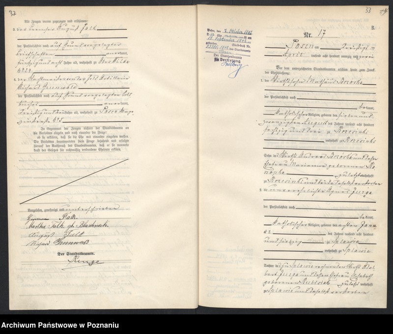 Obraz 19 z jednostki "Księga małżeństw"