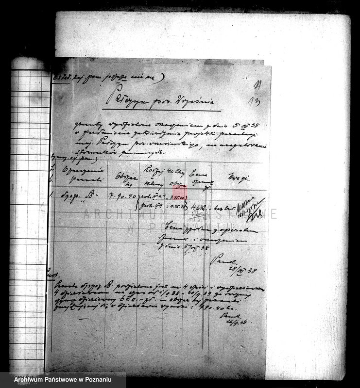 Obraz 17 z jednostki "Rozliczenie z gminą Miłosław odnośnie rozparcelowanego obszaru dworskiego Połczyn w powiecie wrzesińskim"