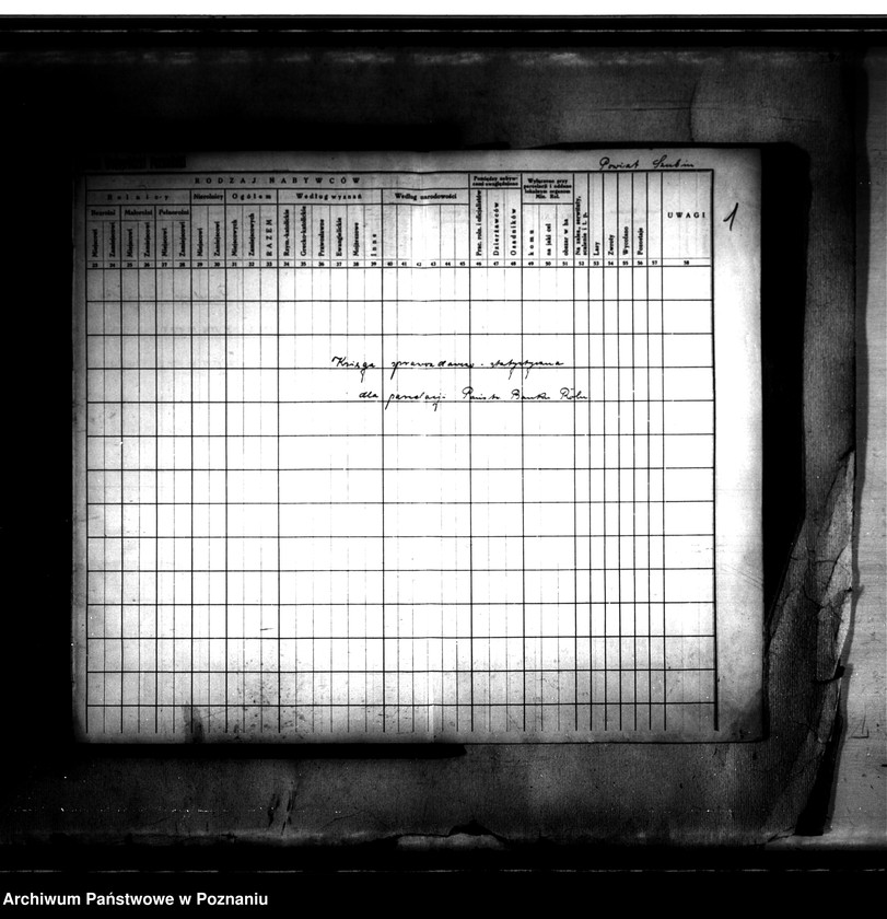 Obraz 6 z jednostki "Księga sprawozdawczo-statystyczna powiatu szubińskiego dla parcelacji Państwowego Banku Rolnego"