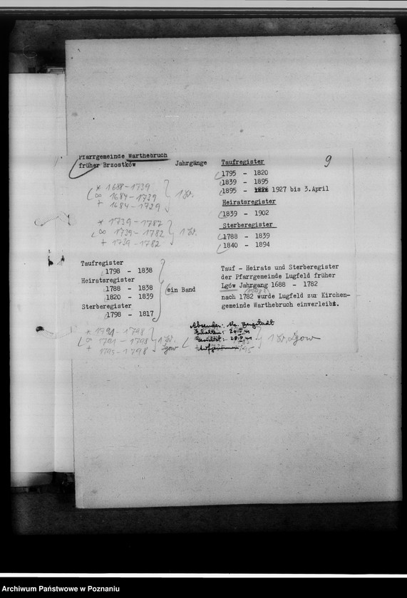 Obraz 13 z jednostki "Einziehungsprotokolle [ksiąg kościelnych] Kreis Jarotschin [powiat jarociński]"