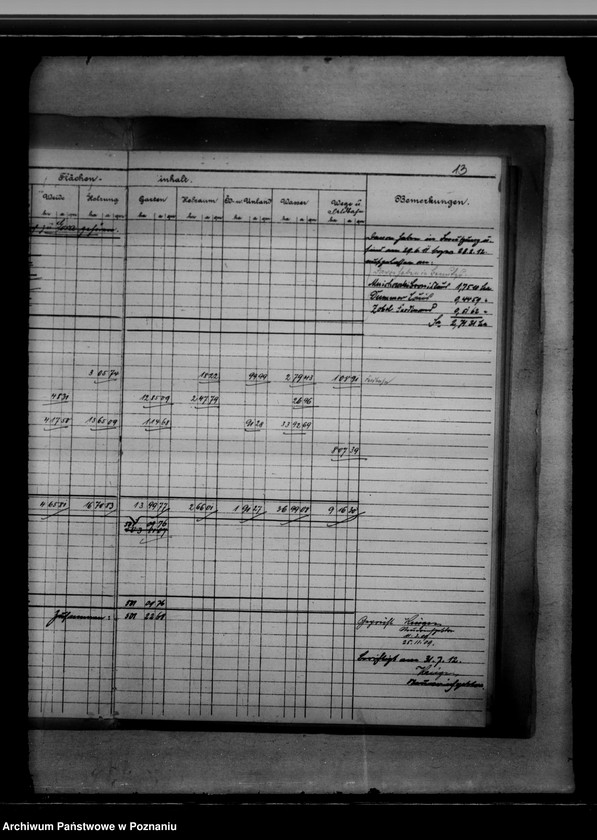 Obraz 17 z jednostki "Vermessungsregister von der Königlichen Domäne Kunowo"