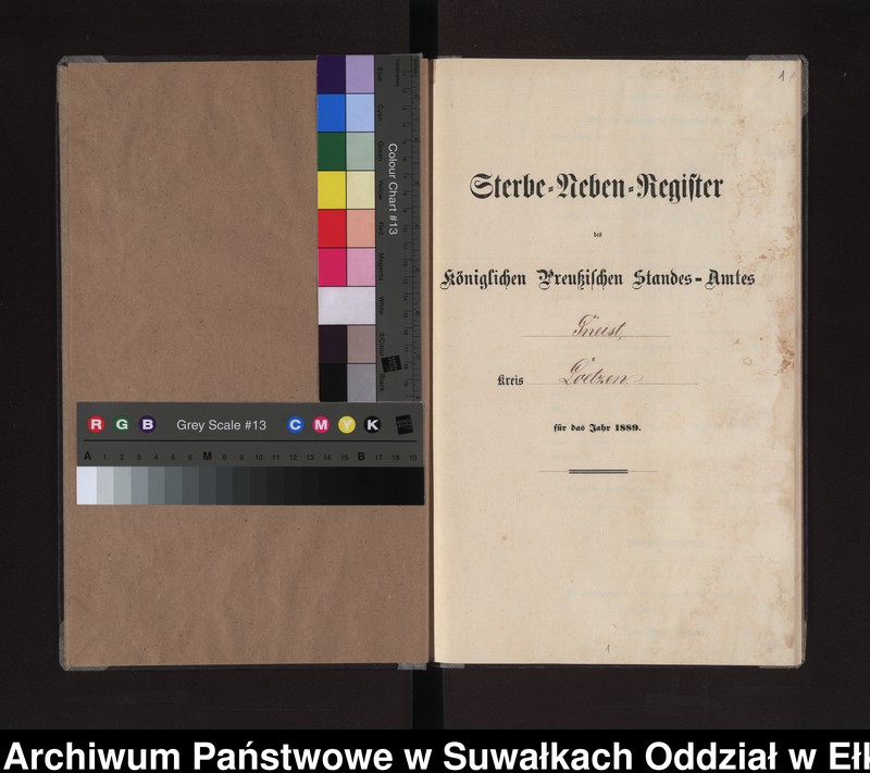 image.from.unit.number "Sterbe-Neben-Register des Königlichen Preussischen Standes-Amtes Gneist Kreis Loetzen"