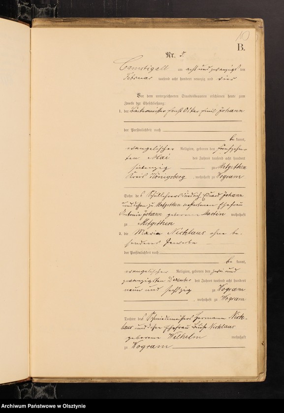 image.from.unit.number "Heiraths-Haupt-Register Nr 1 - 30"