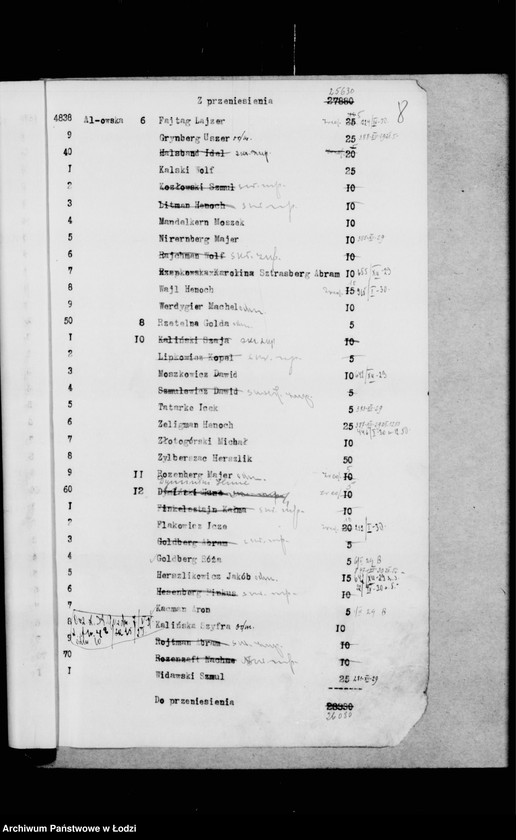 Obraz 12 z jednostki "Rejestr poborczy"