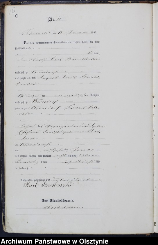 image.from.unit.number "Sterbe-Haupt-Register Nr 3 - 124"