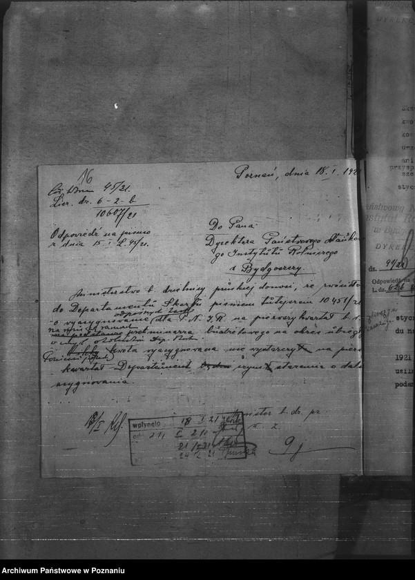 Obraz 20 z jednostki "Budżet - Państw. Naukowego Instytutu Rolniczego w Bydgoszczy rok 1921 - 1922"