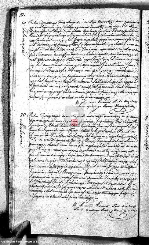 image.from.unit.number "Akta Urodzonych Gminy Krasnopolskiey Powiatu Seyneńskiego R-ku 1824 dnia 1 Stycznia .Województwo Augstowskie."