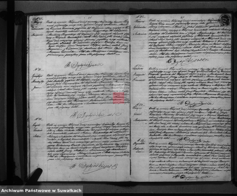image.from.unit.number "Duplikat urodzonych, zaślubionych i umarłych parafii wiżajńskiej na rok 1858"