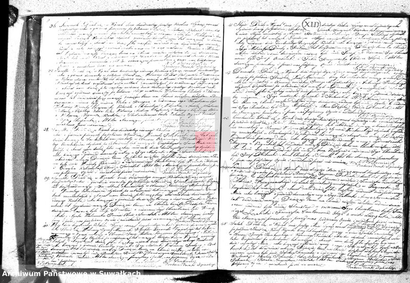 image.from.unit.number "Księga duplikat urodzonych, zaślubionych y umarłych parafii wigierskiey z roku 1830"