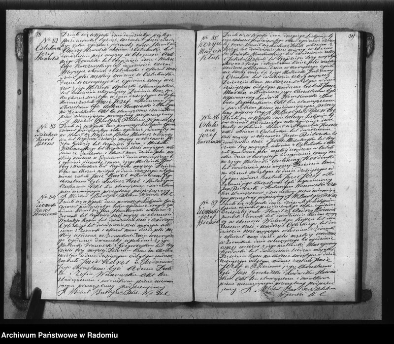 image.from.unit.number "Duplikat akt Religijno - Cywilnych Urodzonych, Zaszlubionych i Zmarłych Parafii Wysoka spisanych za rok 1850"