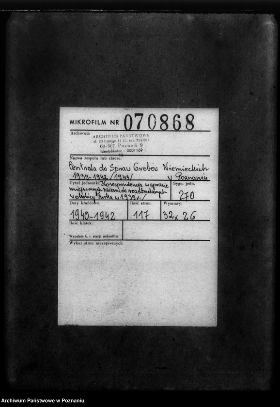 Obraz 2 z jednostki "Korespondencja w sprawie miejscowych Niemców rozstrzelonych w okolicy Turka w 1939 roku"