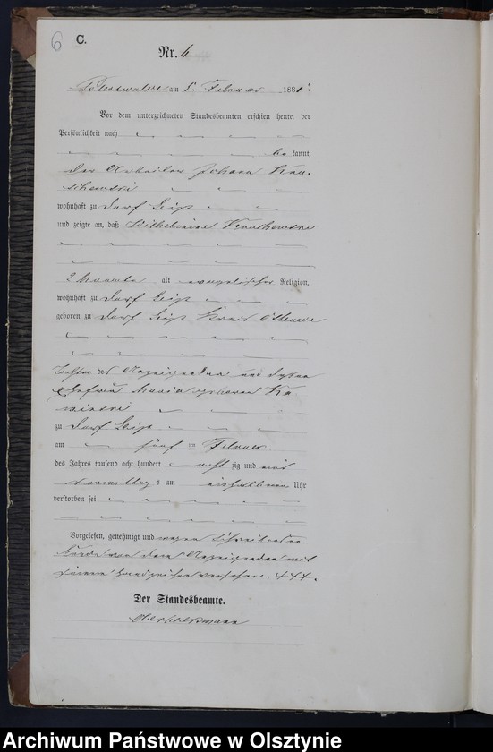 image.from.unit.number "Sterbe-Haupt-Register Nr 1 - 33"