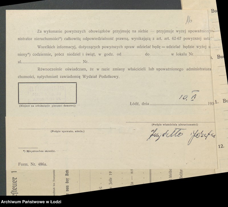 image.from.unit.number "Księga inwentarzowa nieruchomości m. Łodzi ul. Skargi"