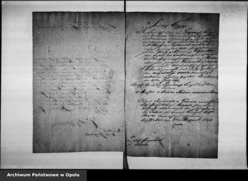 Obraz 20 z jednostki "Acta des Magistrats zu Oppeln betreffend die Anstellungen der Rathhauslichen Officianten, deren Gehalt, geleisteten Caution der Cassen Officianten und resspective deren Wiederversetzung oder Ableben Vol. I"