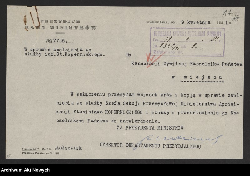 image.from.unit.number "Nominacje i dymisje w Ministerstwie Aprowizacji"