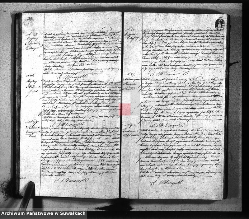 image.from.unit.number "Duplikat parafij wiżayńskiey z roku 1832"
