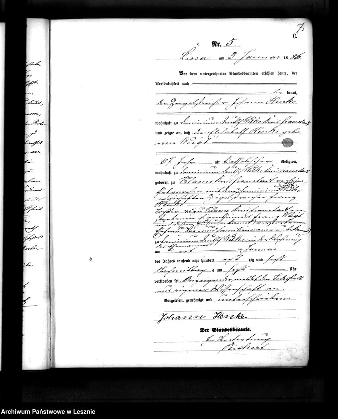 Obraz 8 z jednostki "[Księga zgonów]"