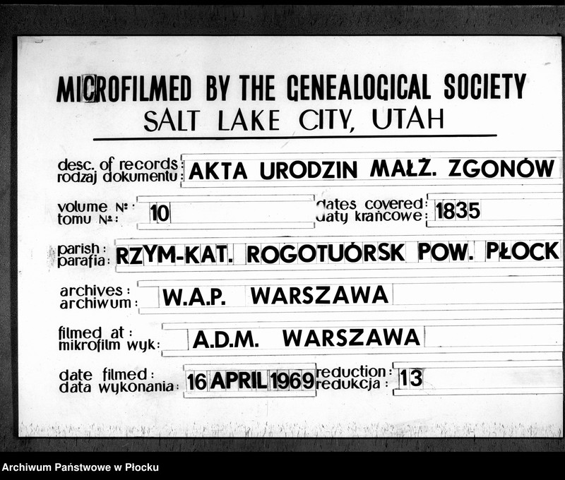 image.from.unit.number "Akta urodzeń, małżeństw i zgonów"