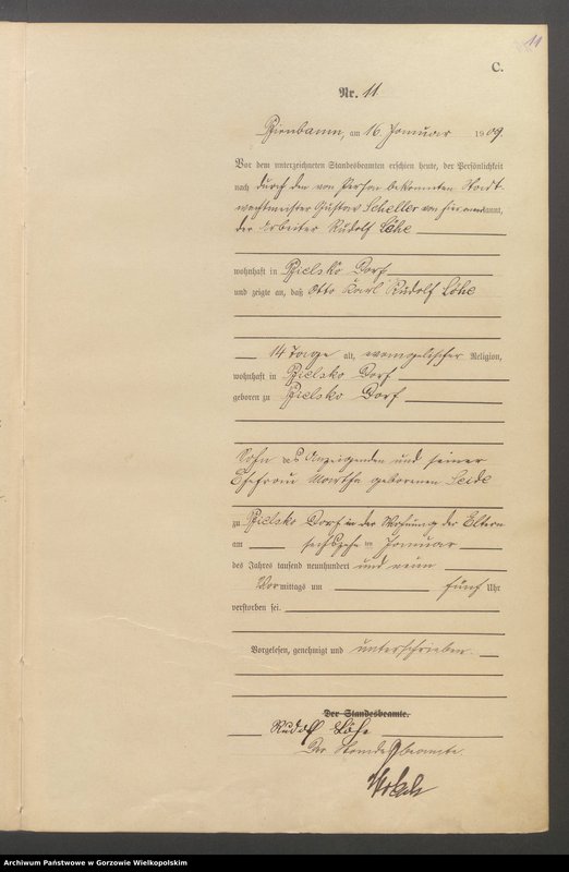 Obraz 13 z jednostki "Sterbe - Haupt - Register"