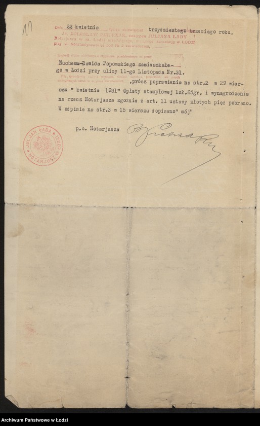 Obraz 13 z jednostki "Nuchem Dawid Popowski, Chil Popowski, Mordka Popowski- Bracia Popowscy- fabryka pończoch"