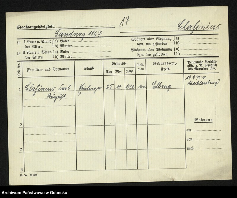 image.from.unit.number "Karty meldunkowe: Claer - Cohen"