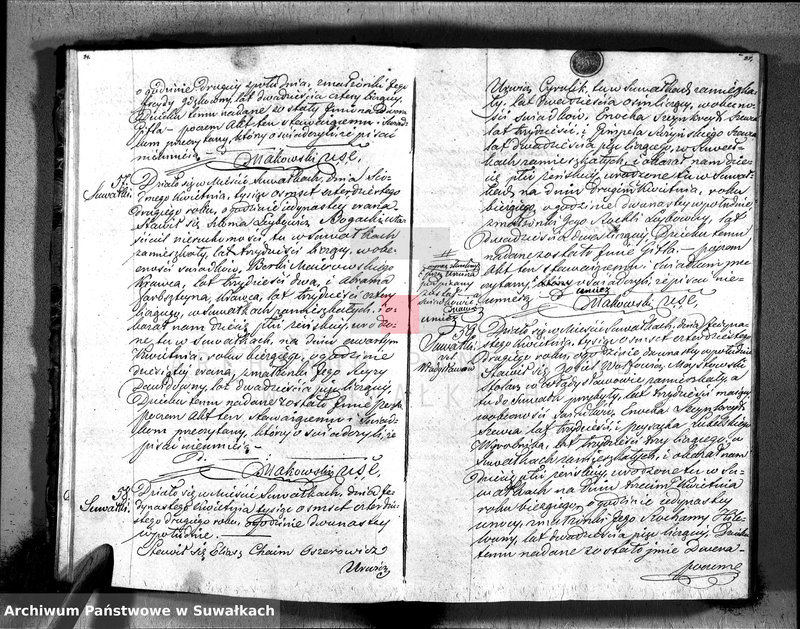 image.from.unit.number "Duplikat Akt Urzędnika Stanu Cwilnego Wyznania Moyżeszowego Okręgu Suwalskiego i Jeleniewskiego z Roku 1842"
