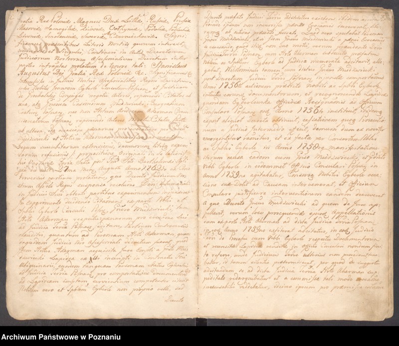 Obraz 6 z jednostki "Prothocollum nobilis officii consularis civitatis SR.Mtis Posnaniae sub notariatu nobilis Francisci Xaveri Prolewicz, SR.Mtis consiliarii, apostolici et officii praesentis notarii in anno domini 1768."