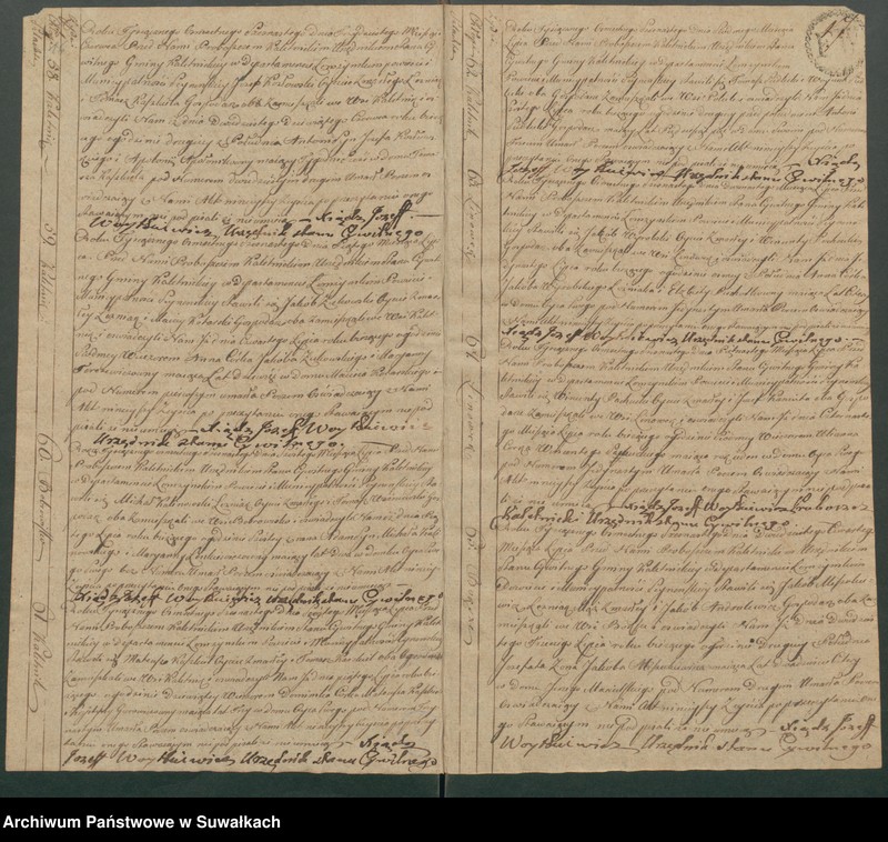 image.from.unit.number "Akta Zeyscia Stanu Cywilnego Gminy Kaletnickiey, od 1-go Stycznia 1816 do ostatniego Grudnia tegoż Roku."