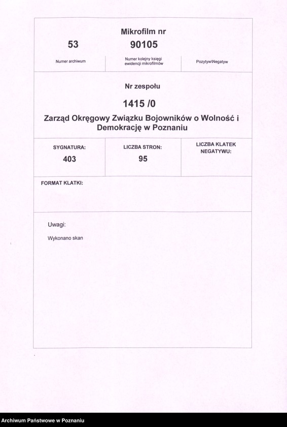 Obraz 5 z jednostki "Życiorysy powstańców wielkopolskich: D - tom l /Dajerling Feliks - Dłużak Jan/."