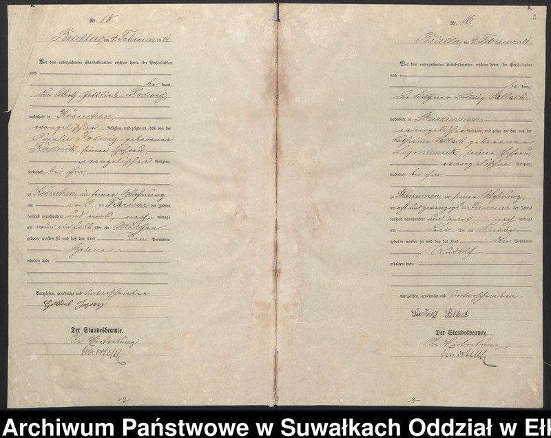 image.from.unit.number "[Geburts-Haupt-Register des Königlichen Preussischen Standes-Amtes Belzonzen Kreis Johannisburg]"