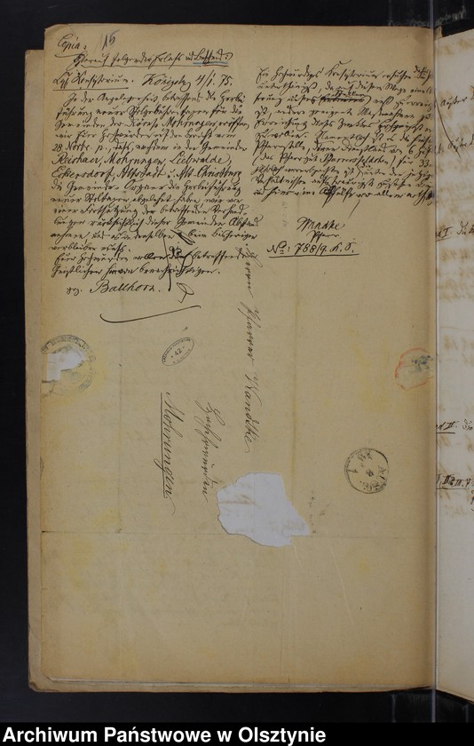 image.from.unit.number "Das Kgl. Konsistorium an die Gemeinden der Diöse Mohrungen und Festellung neuer Stolgebühren Taxen durch die Kirchenräte und Gemeinde Vertretung"