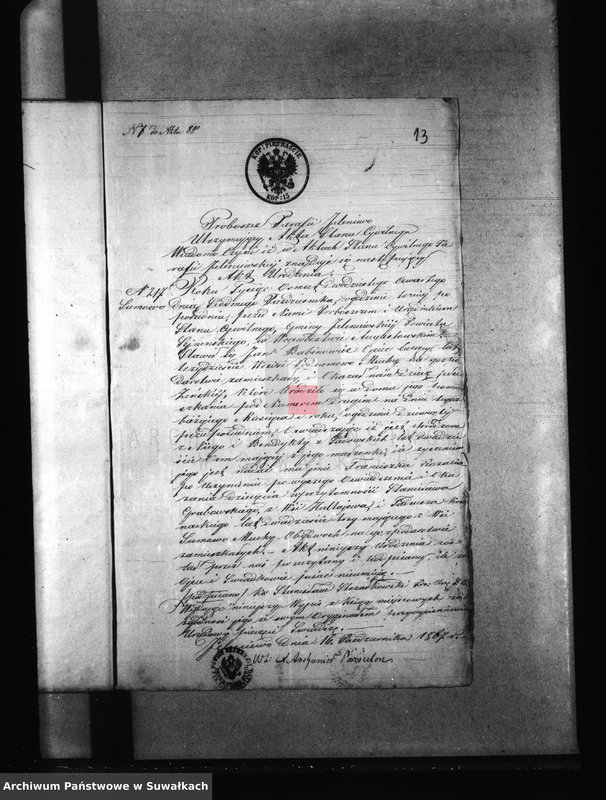 image.from.unit.number "Dowody do Aktów Małżeństwa Parafii Kaletnik Roku 1867"